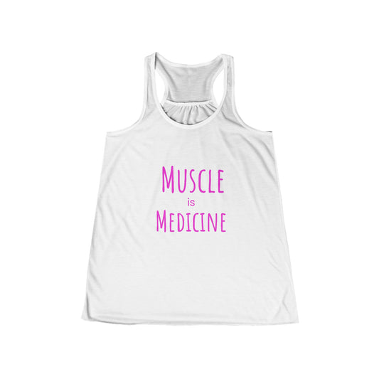 Muscle Is Medicine Racerback Tank — Women’s Fitness Workout Top